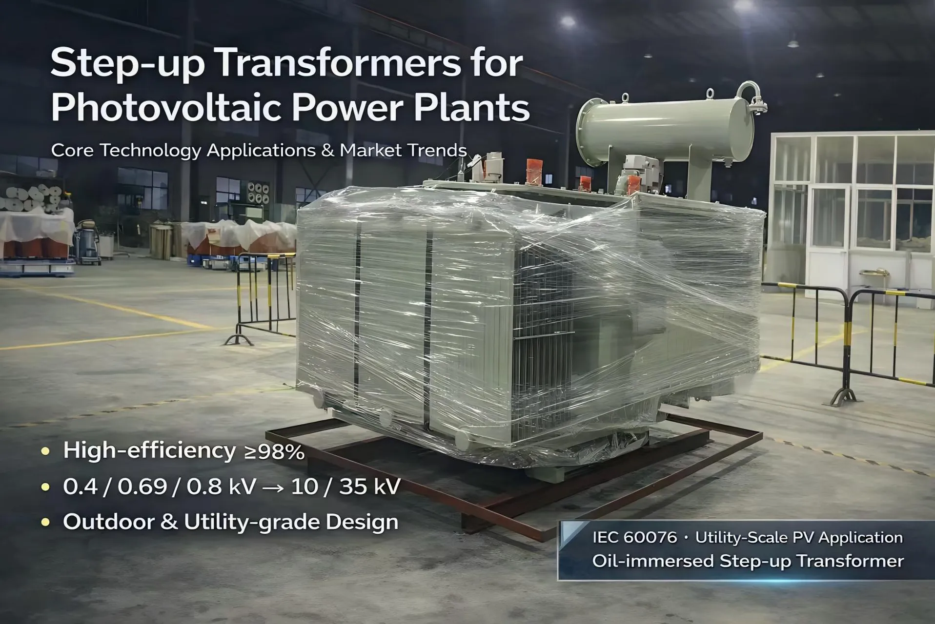 Transformadores de step-up para usinas fotovoltaicas: aplicações de tecnologia central e análise de tendências de mercado